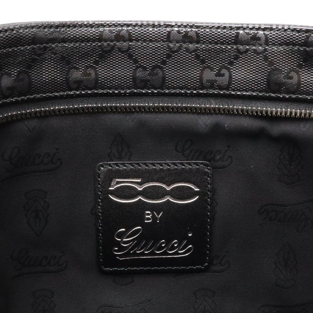 Gucci Crossbody Collaboration Implime Fiat GG Leather Bag Black - Picture 8 of 9